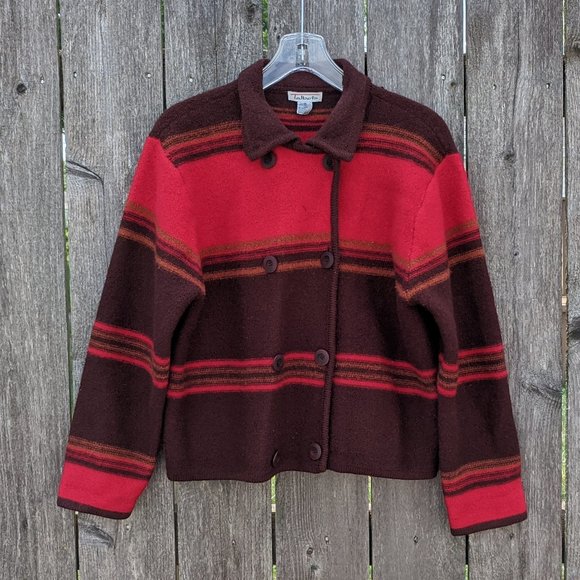 Talbots Sweaters - Talbots Southwestern Wool Cardigan Sweater